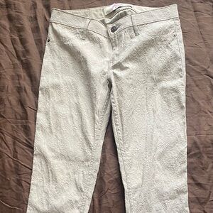 Abercrombie & Fitch Tan Lace Printed Pant Size2/W26 Skinny